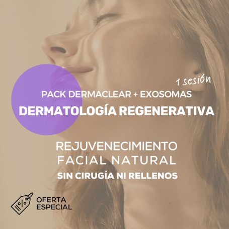 Pack Dermatología Regenerativa: 1 sesión de DermaClear + Exosomas